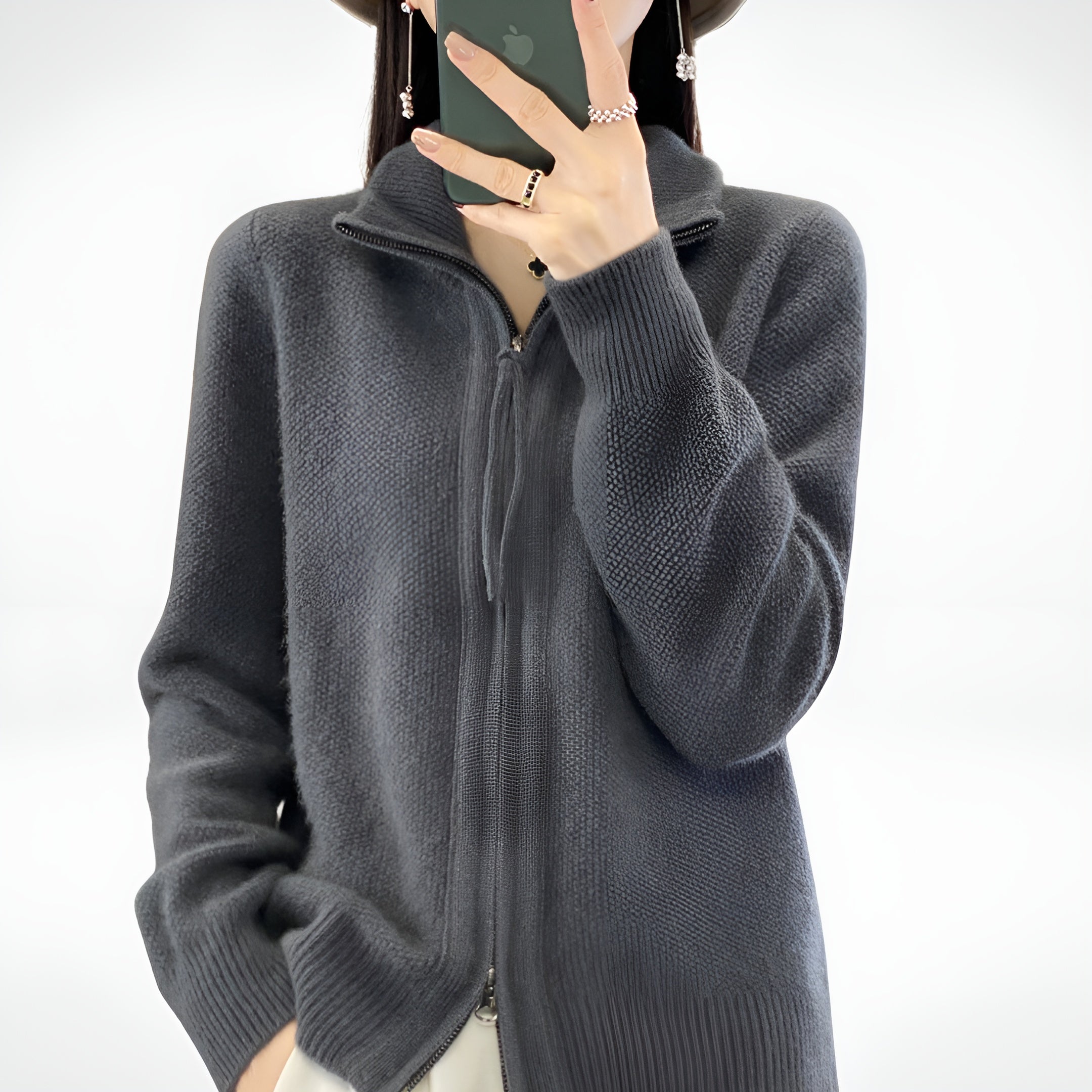 Zeffaro™ | Cardigan zippé en cachemire