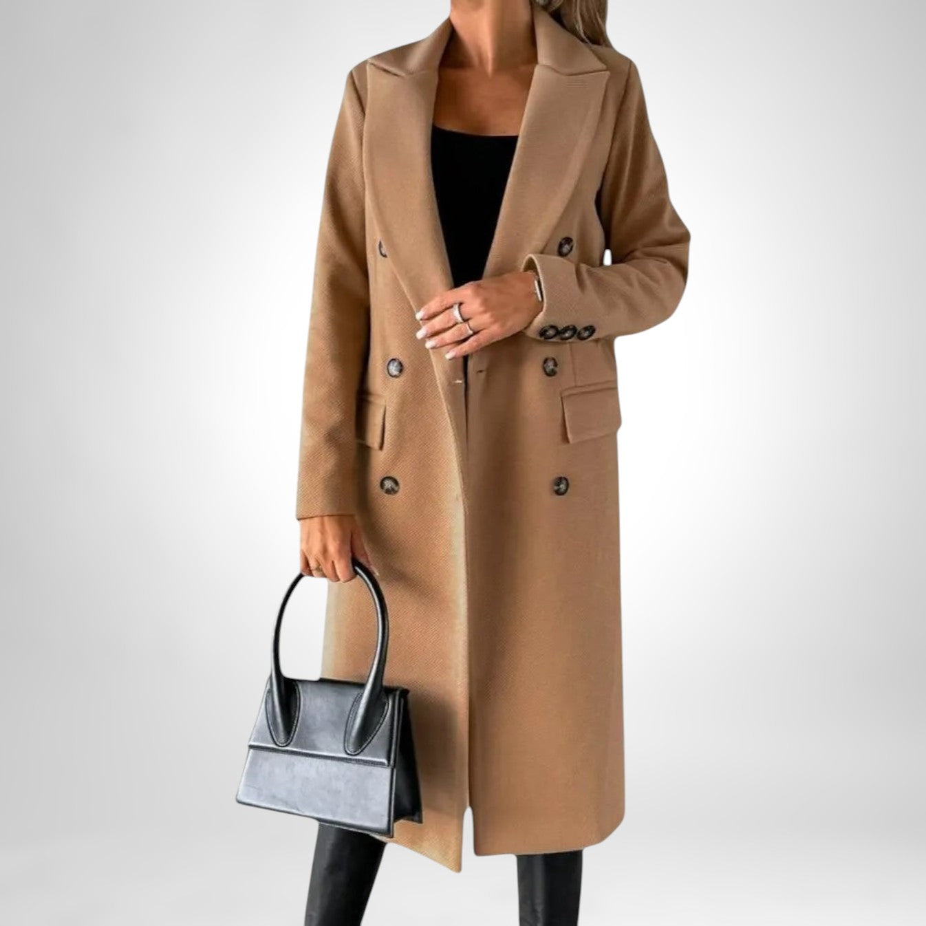 Zeffaro™ | MANTEAU DESIREE LONG AVEC DOUBLE BOUTON