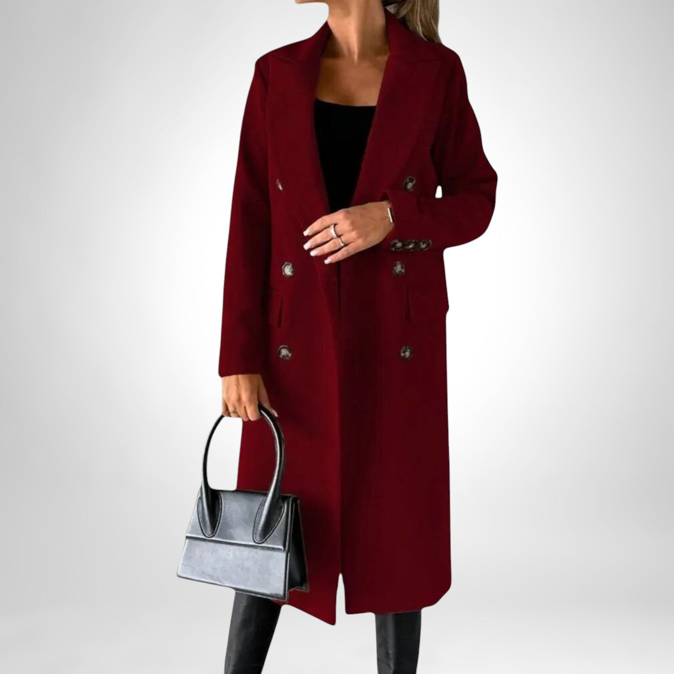 Zeffaro™ | MANTEAU DESIREE LONG AVEC DOUBLE BOUTON