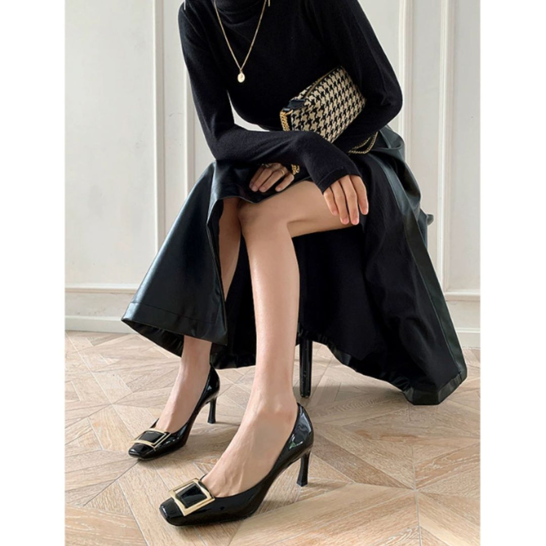 Zeffaro™ | Sandales élégantes à talon moyen et bout carré